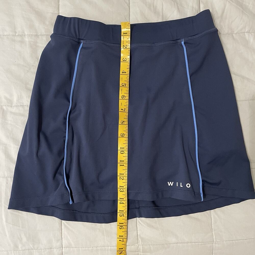Wilo The Label Athletic Skort Size Medium Navy Blue Golf Tennis Pickleball Sport - Picture 5 of 7